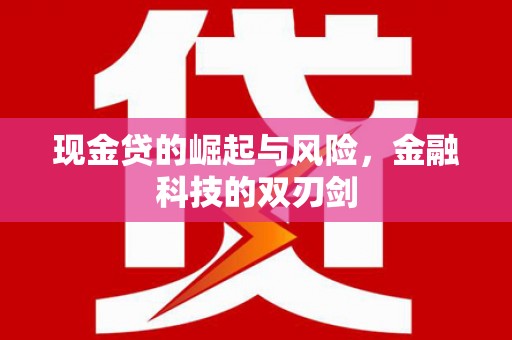 八公山现金贷的崛起与风险，金融科技的双刃剑