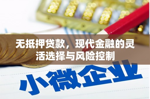 八公山无抵押贷款，现代金融的灵活选择与风险控制