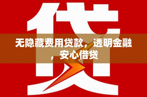 八公山无隐藏费用贷款，透明金融，安心借贷