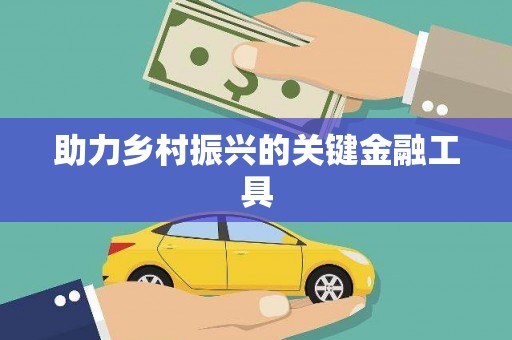 八公山助力乡村振兴的关键金融工具