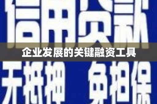八公山企业发展的关键融资工具