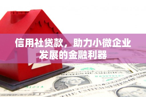 八公山信用社贷款，助力小微企业发展的金融利器