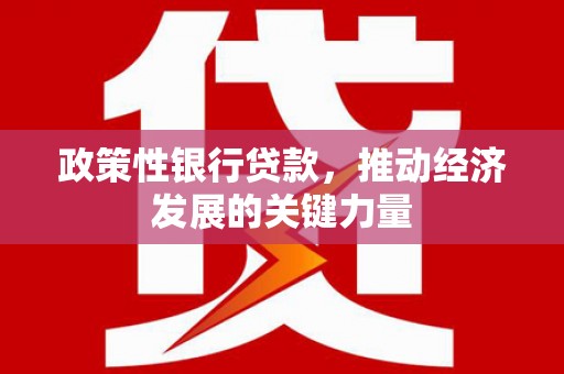 八公山政策性银行贷款，推动经济发展的关键力量