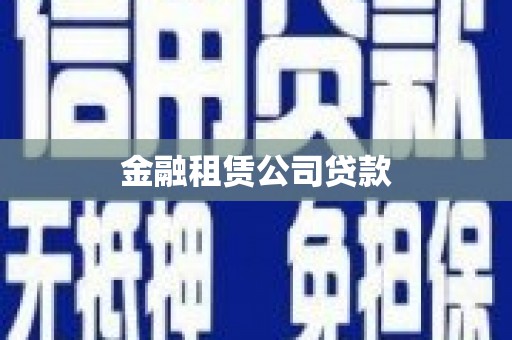 八公山金融租赁公司贷款