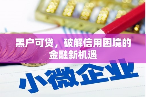 八公山黑户可贷，破解信用困境的金融新机遇