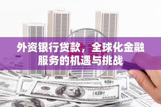 八公山外资银行贷款，全球化金融服务的机遇与挑战