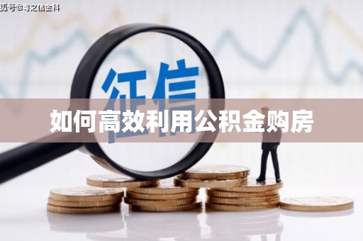 八公山如何高效利用公积金购房