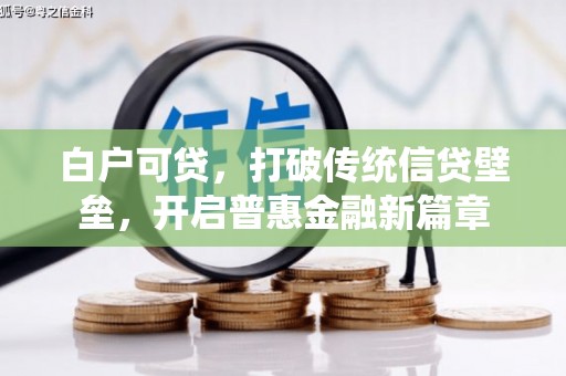 八公山白户可贷，打破传统信贷壁垒，开启普惠金融新篇章